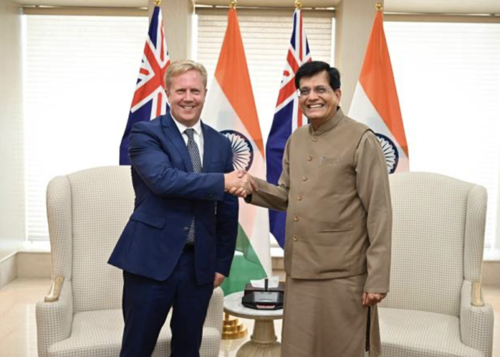 India-New Zealand Announce Launch of FTA Negotiations